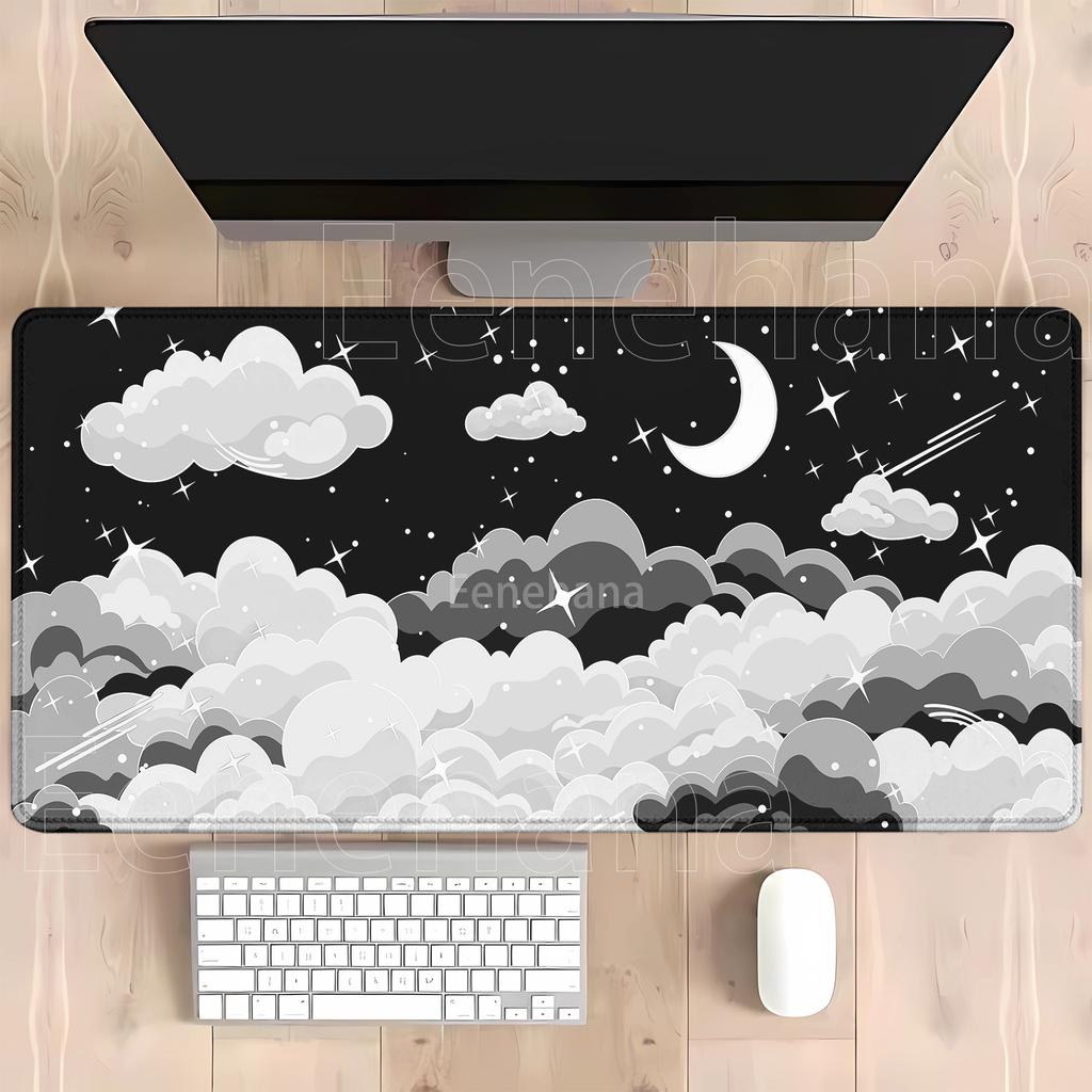 Hd Printing Cloud Gamer Xxl Mousepad Keyboard Rug Landscape Pc Large Mouse Pad Natural Rubber Office Overlock 400x900mm Desk Mat