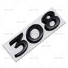 3D Car Sticker Rear Trunk Badge For Peugeot 206 207 301 307 308 408 508 2008 YTWY3 3008 4008 5008 Letters Replace Emblem Accessories