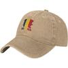 RoUnisexia Flag Distressed Baseball Cap Unisex Cotton Adjustable Low Profile Dad Hat
