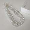 Простое прозрачное стеклянное ожерелье из бисера, женская ниша, индивидуальность, модный тренд, элегантный темперамент, универсальная цепочка на шею, цепочка на ключицу