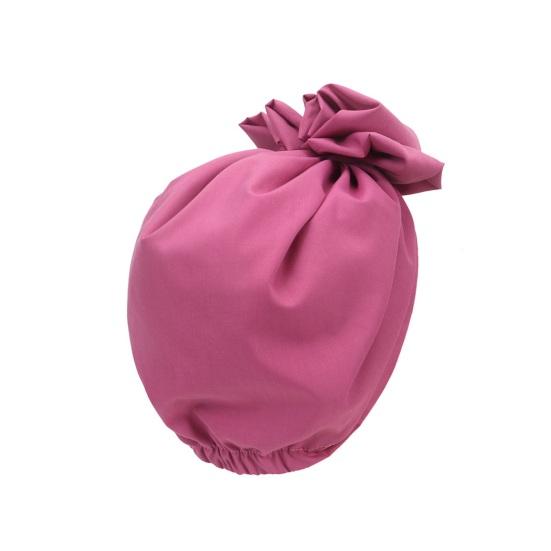 Тюрбан шляпа ретро французский стиль цветочный декор женская шляпа однотонный цвет дышащий