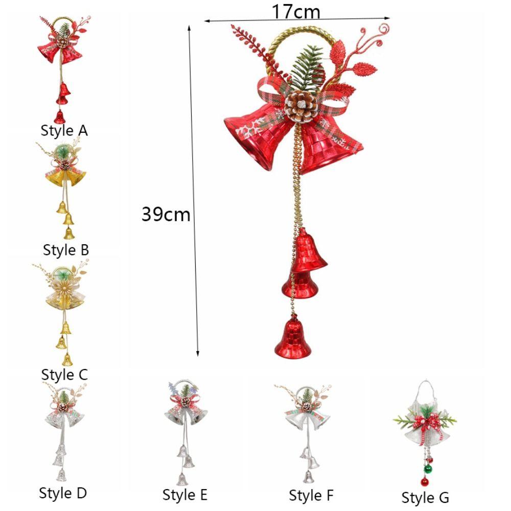 With Pine Cones Christmas Bell Glitter Christmas Hanging Ornament Xmas Tree Pendant  Shopping Mall