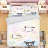 Sanrio Pochacco Комплект пододеяльника Одеяло Постельное белье 3D Детский комплект постельного белья 3 предмета 1 пододеяльник Размер King Size