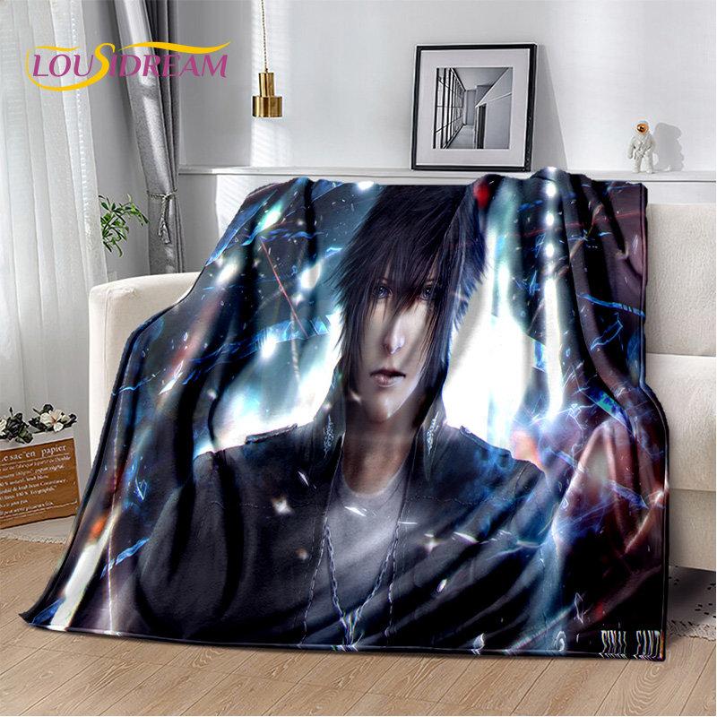 Мягкое плюшевое одеяло серии Final Fantasy Games Gamer, фланелевое одеяло, одеяло для гостиной, спальни, кровати, дивана, чехол для пикника