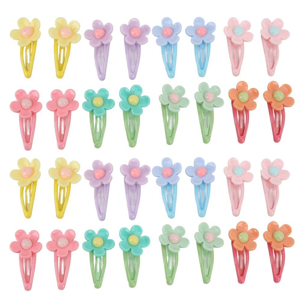 32pcs 3.5CM Size Pet Hair Clip Sunflower Shape Pet BB Clip Dog Hair Accessory Dog Grooming