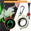 10-1PC Fluorescent Cable Tie Organizer Tools Reusable Zip Tie Holder Portable Electrical Wire Ties Clip Cable Tie Storage Tools