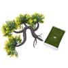 Новый 1 шт. искусственный цветок бонсай с дизайнерским горшком | Реалистичный вид - не требует ухода | Небольшие растения для домашнего декора