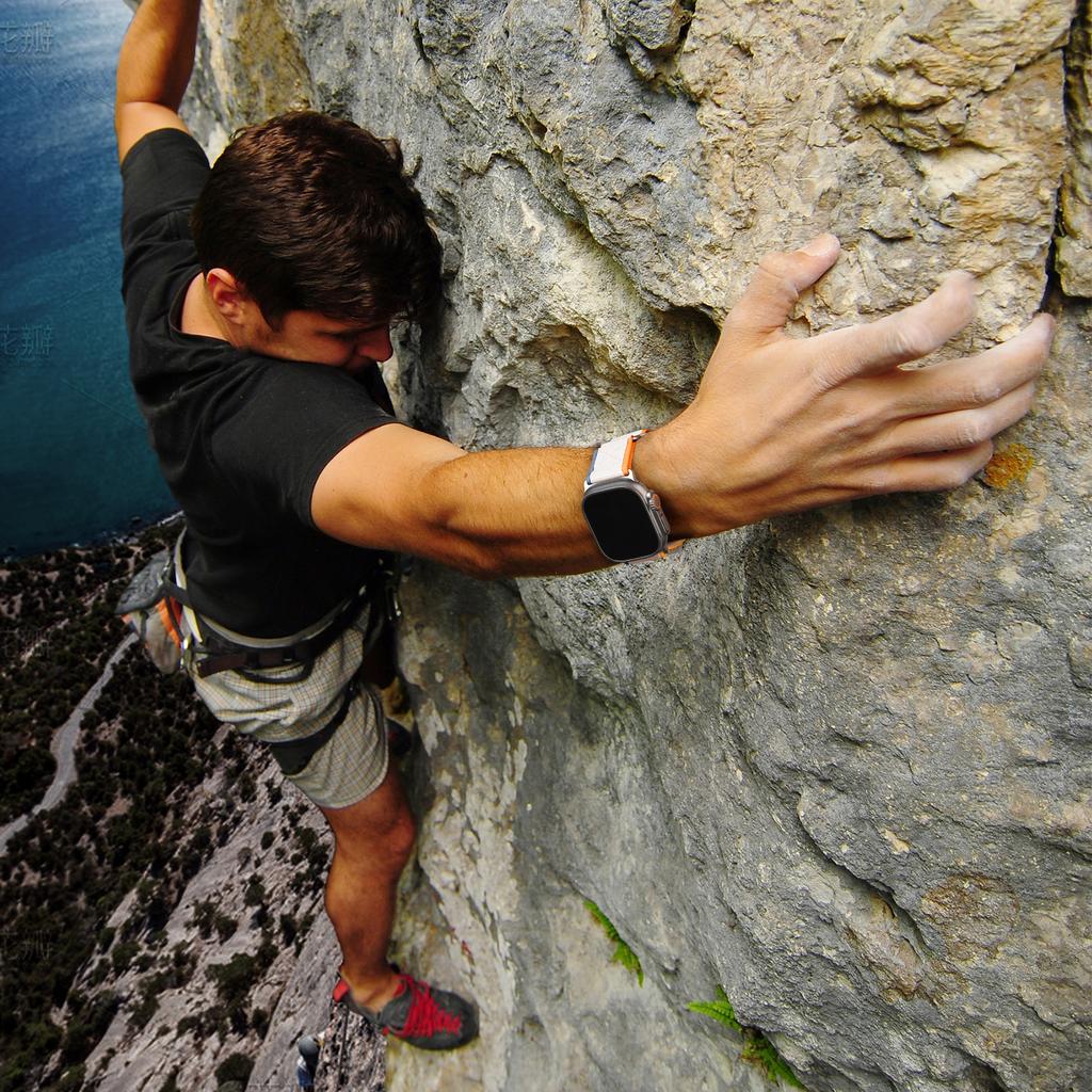 Нейлоновый ремешок для умных часов Ultra 2 10 46 мм 9 8 7 49 мм 45 мм 41 мм 44 мм 40 мм 42 мм 38 мм для умных часов серии 6 SE 5 4 3 2 1 спортивный мужской ремешок