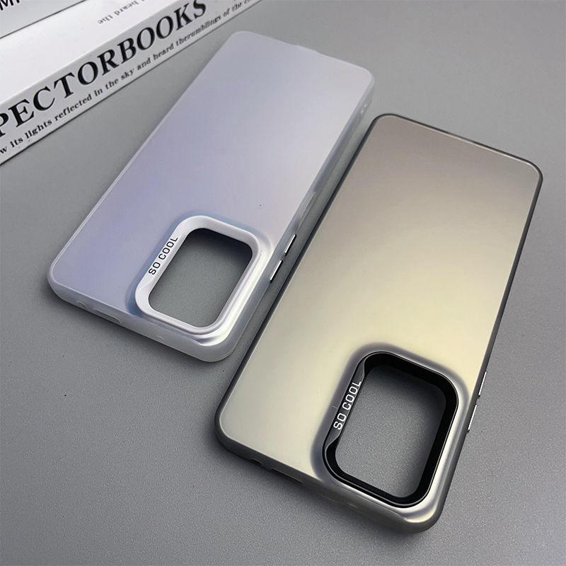 For OPPO A74 4G Case Oppo A94 4G Phone Case Oppo F19 Pro F19S Cover Reno 5 Lite 6lite 5f Luxury Metallic Aurora Skin Matte Cover
