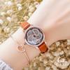 Женские часы с вращающимся циферблатом, женские модные женские часы со стразами и поясом