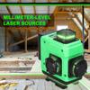 Многофункциональный 16-линейный лазерный уровень 3 градуса Самовыравнивающаяся машина Перезаряжаемая литиевая батарея для выравнивания