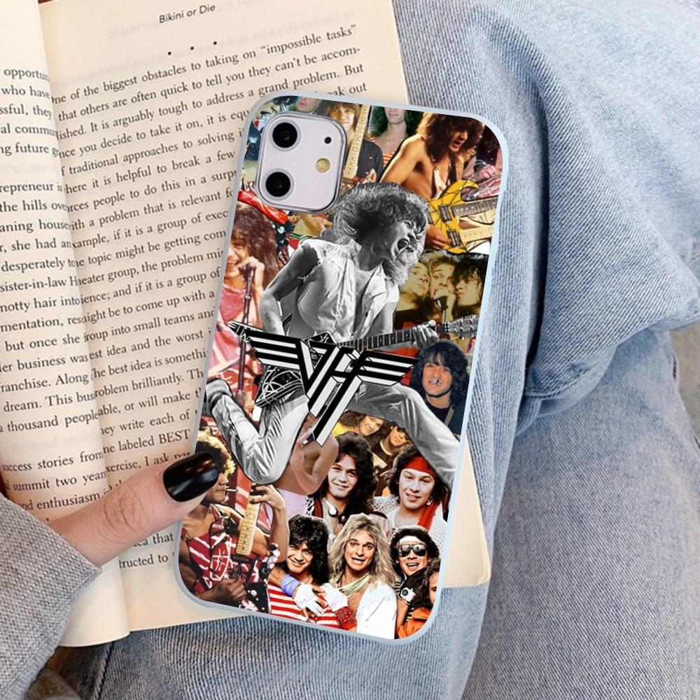 Чехол для телефона E-Eddie V-Van-Halen Music Guitar Для IPhone 14 11 12 13 Mini Pro Xs Max 8 7 6 6S Plus X XR Однотонный цветной чехол-конфета