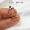 G23 Titanium Alloy Body Piercing Jewelry: Chain Lip Ring, Medusa Stud, Helix Stud, Ear Cartilage Stud - New Arrival.