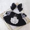 niannyyhouse 10cm Plush Black Mesh Interchangeable Cotton Doll Clothes Clothes, Dress,