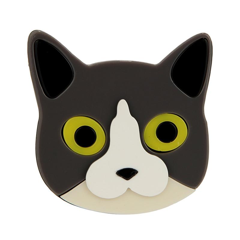 Fashion Cartoon Cat Acrylic Brooch Pins For Women Girl Lovely Resin Animal Badge Pins Party Jewelry Costume Accessories Brooches