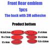 AABJB1 Car Front Hood Emblem Rear Trunk Badge Sticker for KIA sportage ceed sorento cerato optima picanto rio soul k3 k5 stonic fitting