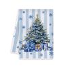 Blue Christmas Kitchen Towel & Dishcloth Combo Set