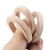 Mamimami Home Wooden Ring Square Section 65mm 10 Pieces Beech Natural Pendant Parts Gift Parts Material Material Handmade Gift Craft Present