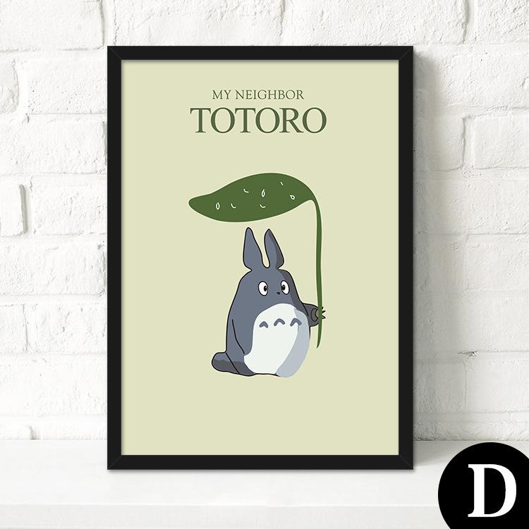 Декоративная живопись для гостиной, современная простая картина, Тоторо, мультяшные настенные картины, маленький свежий детский дом