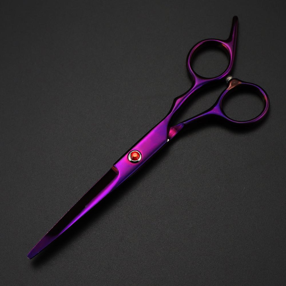 Профессиональные 6-дюймовые ножницы Red Gem для стрижки волос, филировочные парикмахерские инструменты, ножницы для стрижки, парикмахерские ножницы