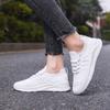 Fashion Fujeak Women Walking Tennis Female Flat Shoes Slip-On Running Casual Sports Shoes White Breathable Athletic Running Footwear