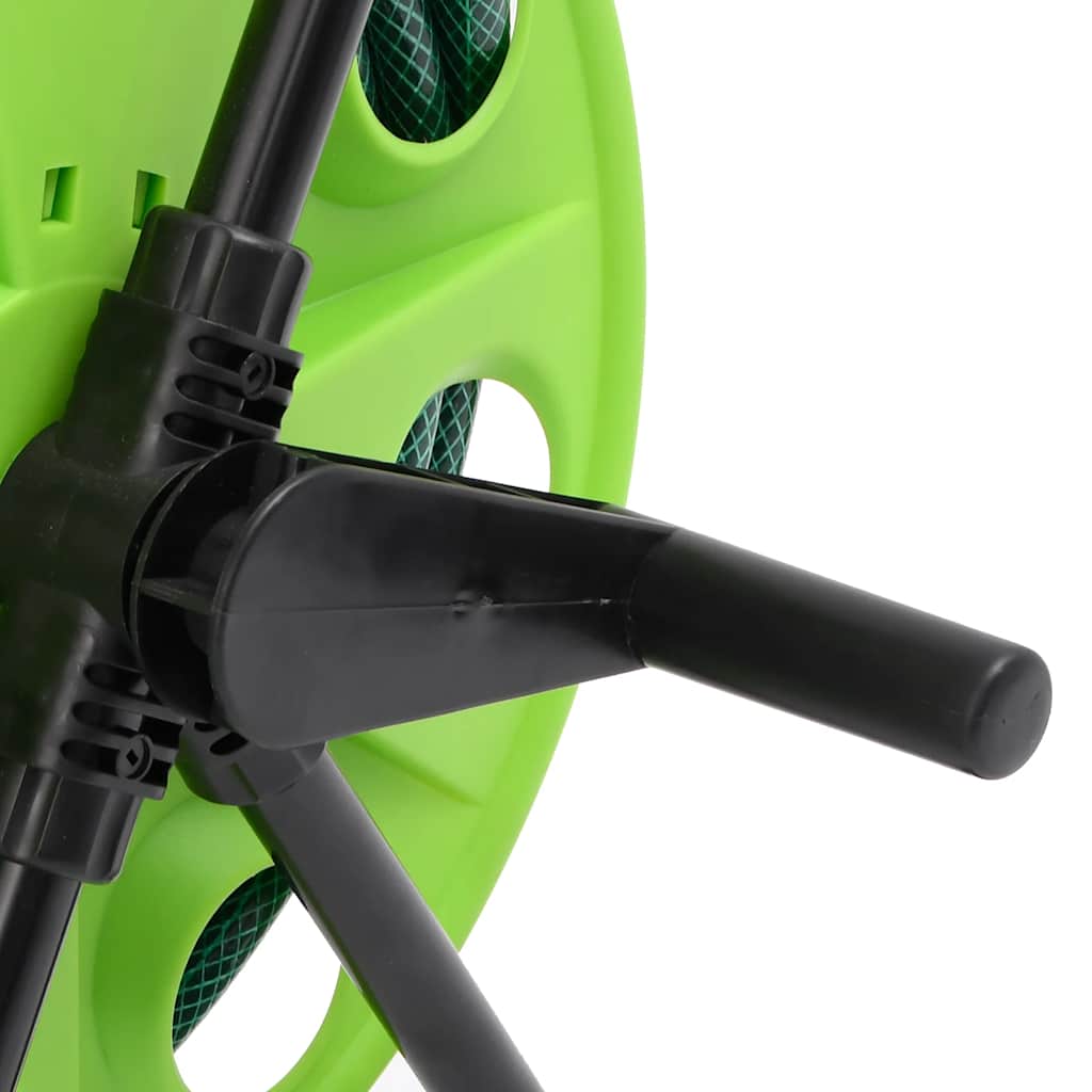 Hose Reel with 0.75 (19 mm) Hose Connection Set 30 m PVC Green Hose
