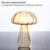 Simple Mushroom Shaped Vase Transparent Glass Vase Hydroponic Flower Plant Aromatherapy Bottle Creative Home Decoration