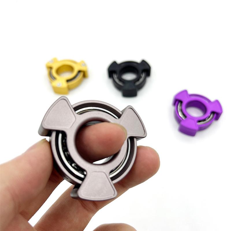 Вращающийся кольцо-ролик Fidget Spinner EDC Металлический Снимающий стресс Уменьшающие стресс Игрушки Антистресс Вращающийся волчок Гироскоп Настольные гаджеты
