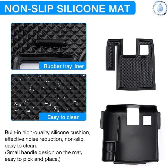 Karltys Compatible with Center Console Organizer Toyota Corolla 2019-2026/ Corolla Cross 2022-2026 Accessories Middle Console Tray Car Armrest