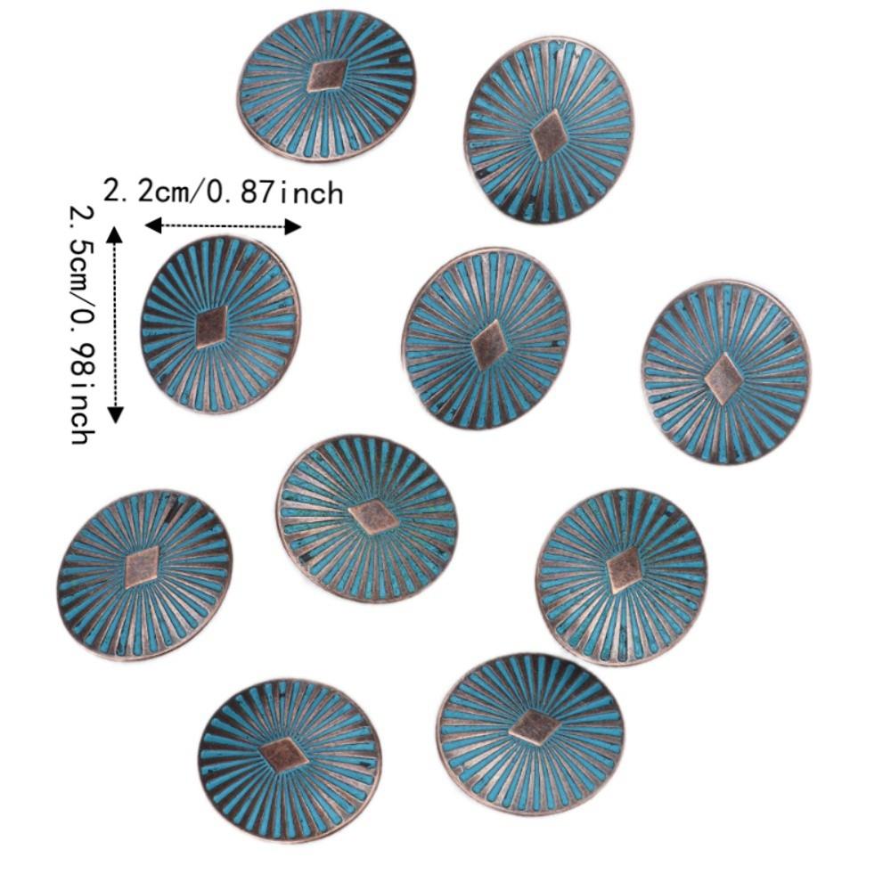 20pcs Round Shape Vintage Buttons Single Hole Decorative Sewing Buttons  For Coat