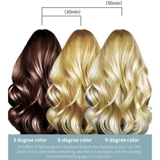 1000ml Quick Fading Hair Bleach Cream Non-Irritating Natural Extract Professional Milk Long Lasting Hair Bleaching Agent for Lady