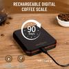 Весы для кофе с USB-зарядкой и таймером — точное приготовление эспрессо, водонепроницаемая силиконовая накладка, функция автоматического отсчета времени, аксессуары для варки кофе