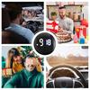 Clock for Car Dashboard Quartz Motorcycle Clock Stick on Multifunctional Analog Clock Watch Car Vent Clocks Watch Small Digital