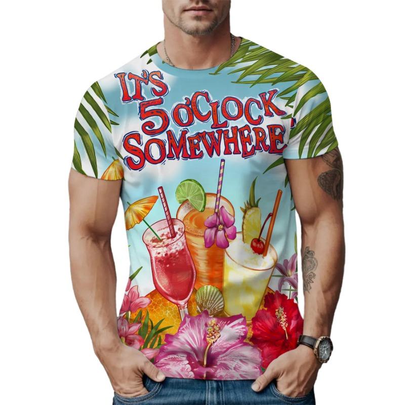 Новая мужская повседневная футболка с короткими рукавами, напечатанная на 3D-принтере, с персонализированным абстрактным и забавным узором