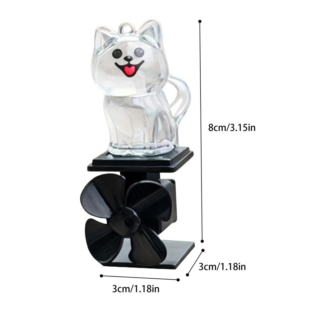 Статуэтка собаки, мотоциклетный светящийся декор, фигурка животного с ветряным приводом для руля мотоцикла, для езды на велосипеде на открытом воздухе ночью