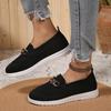 Spring Summer Flat Heel Moccasin Shoes Casual Slip On Hollow Flats Women Knitting Fabric Sneakers Women's Boots