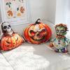 35cm Halloween Orange Pumpkin Zombie Plush Toys Funny Creative Pumpkin Human Skeleton Cushion Cute Stuffed Toys Halloween Gifts