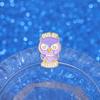 Creative Purple Owl Shaped Brooch Charming Animal Enamel Pin For Unique Accessories