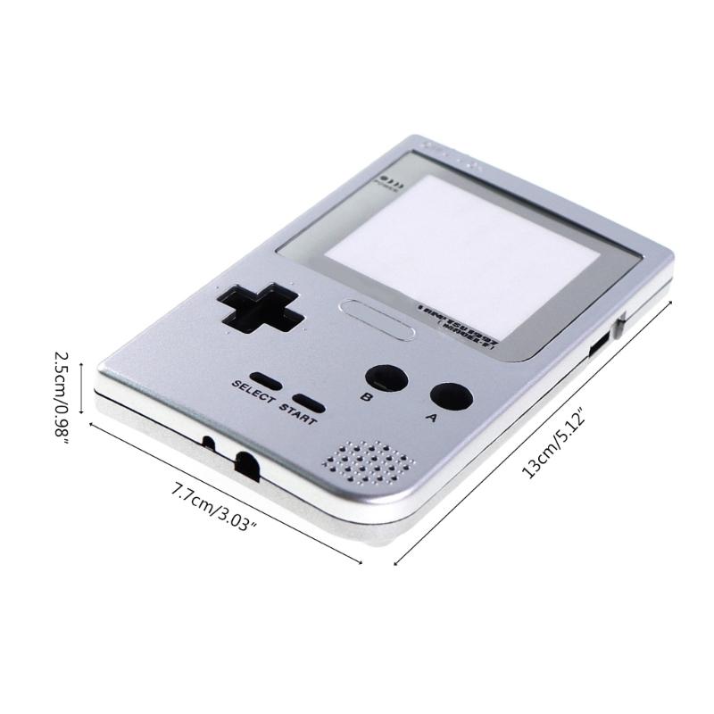 Game Console Housing Cover Replacement for GBP Full Shell Cases with Rubber Pads Buttons Screws Kit Gaming Accessories