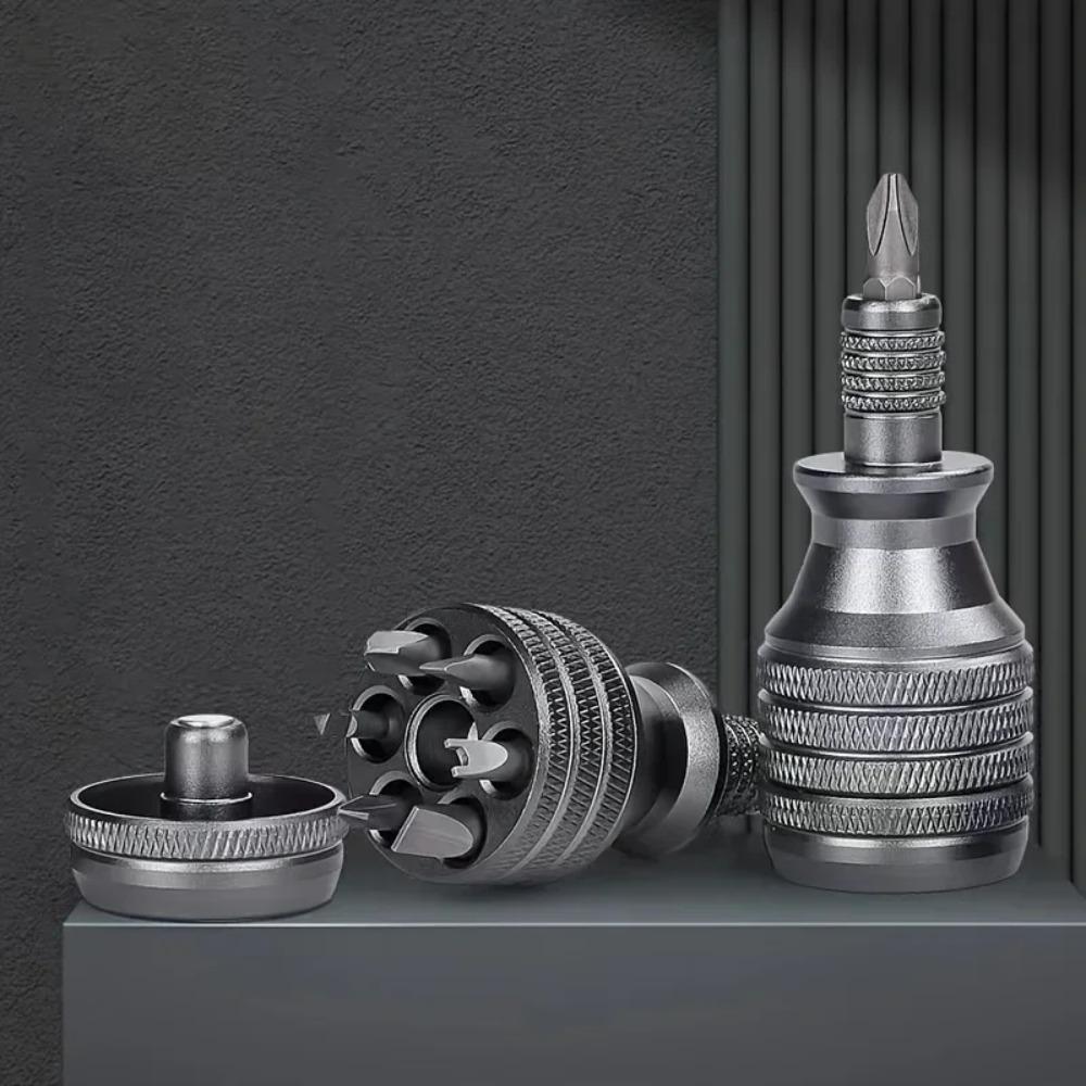 Small Steel Cannon S2 Screwdriver Set,Titanium Alloy Palm Version,a Multi-functional Stress-relieving Tool for Everyday Carry