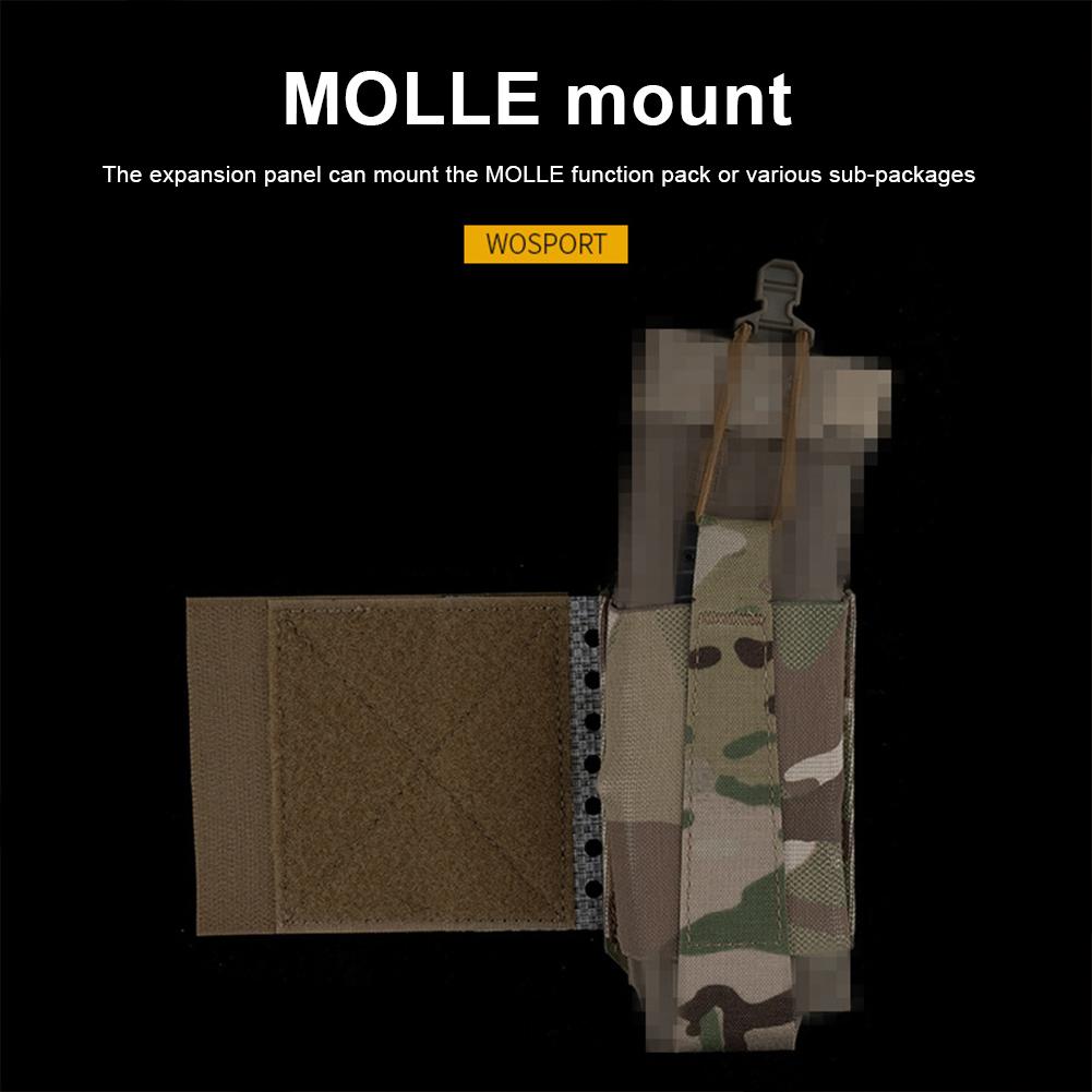 Пластина для расширения жилета Универсальная композитная нагрудная пластина для походов на открытом воздухе QDE