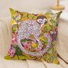 Art PPaige Gemmel Monkey Cushion Cover Silky Short Plush Invisible Zipper Dustproof Sofa Pillow Case for Home Decor