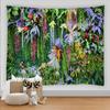Tropical Plant Grass Tapestry Flower Green Plant Wall Hanging Cloth Bohemian Tapestries Art Home Decor Printing Carpet Yoga Mat