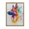 German Shepherd Poster German Shepherd Poster, 40X50 Cm, Gold Aluminum Frame, 230 Gsm Matte Paper