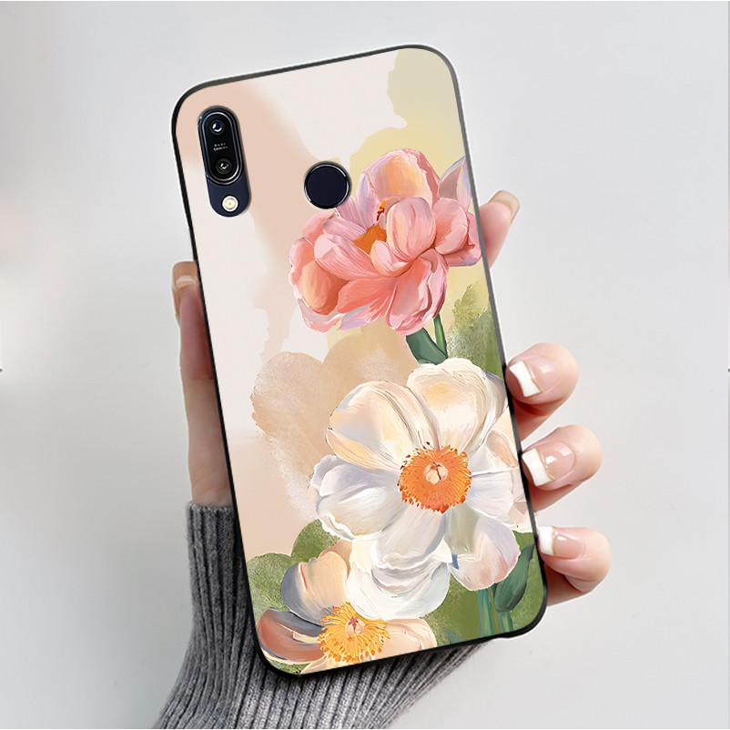 Мягкий чехол из ТПУ для ASUS Zenfone Max Pro M1 ZB601KL ZB602K ZB555KL, чехол с рисунком цветов, силиконовый чехол, ультратонкая задняя защитная крышка