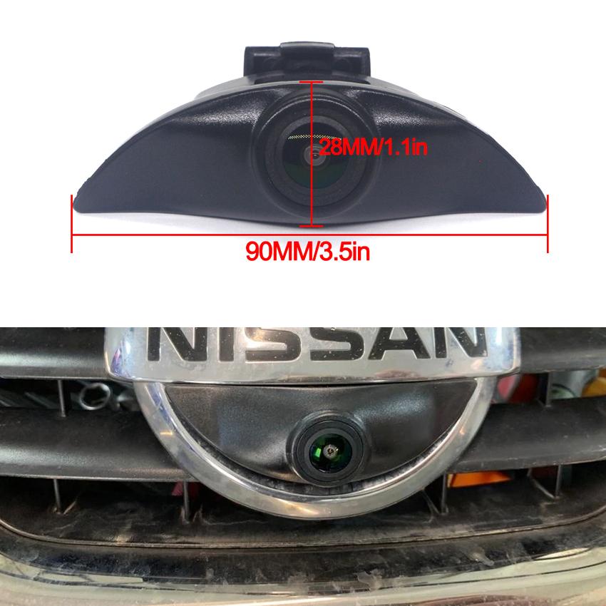 CCD AHD HD 1080P Автомобильный логотип Камера переднего вида для Nissan Xtrail T30 Tiida Qashqai J10 J11 Pathfinder March Patrol