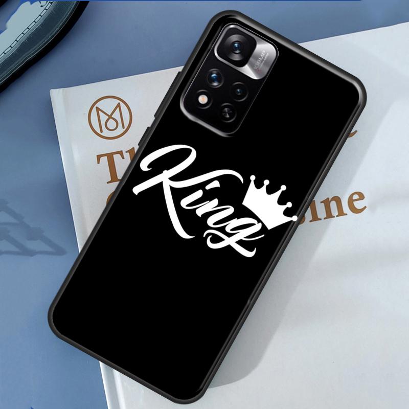 Чехол-пара Crown QUEEN & KING для Xiaomi Redmi 13C 10C 12C 14C Redmi Note 14 13 Pro 12 11 9 10 9S 10S 11S 12S