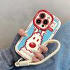 Curve Puppy Suitable for Iphone16promax Puff Mobile Phone Case Apple 15plus14 Silicone 13 Cartoon 12