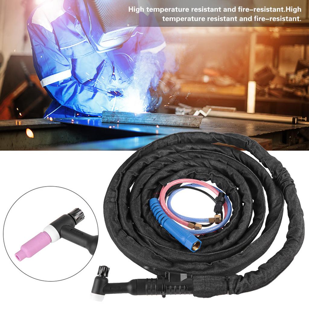 4M Cable WP18 Tig Agon Arc Welding Torch Set Water Cooled Nut Connector