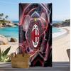 Пляжное полотенце с принтом AC Milan, быстросохнущее, мягкое, портативное, большое, прямоугольное, пляжное покрывало для путешествий, бассейна